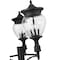 Z-Lite Davina 4 Light Outdoor Post Mounted Fixture, 34.5in. W x 120.25in. H, Black 5016PHBR-3-564P-BK - alternate 4